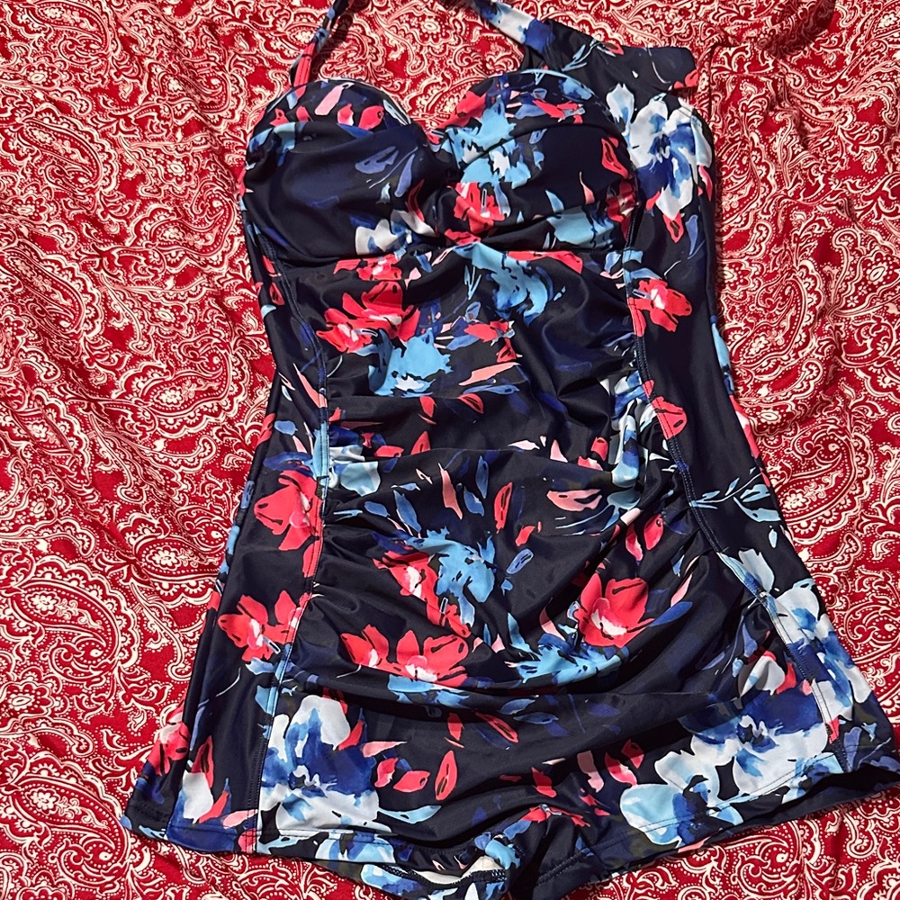 Floral Halter Swimsuit